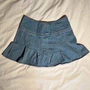 Divided Jean Skirt